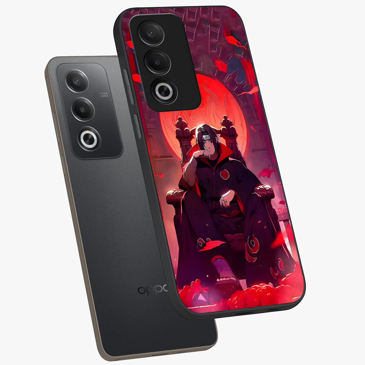 Blood Moon Sovereign Glass Case displayed in angled mockup highlighting dark celestial moon design and dramatic theme.