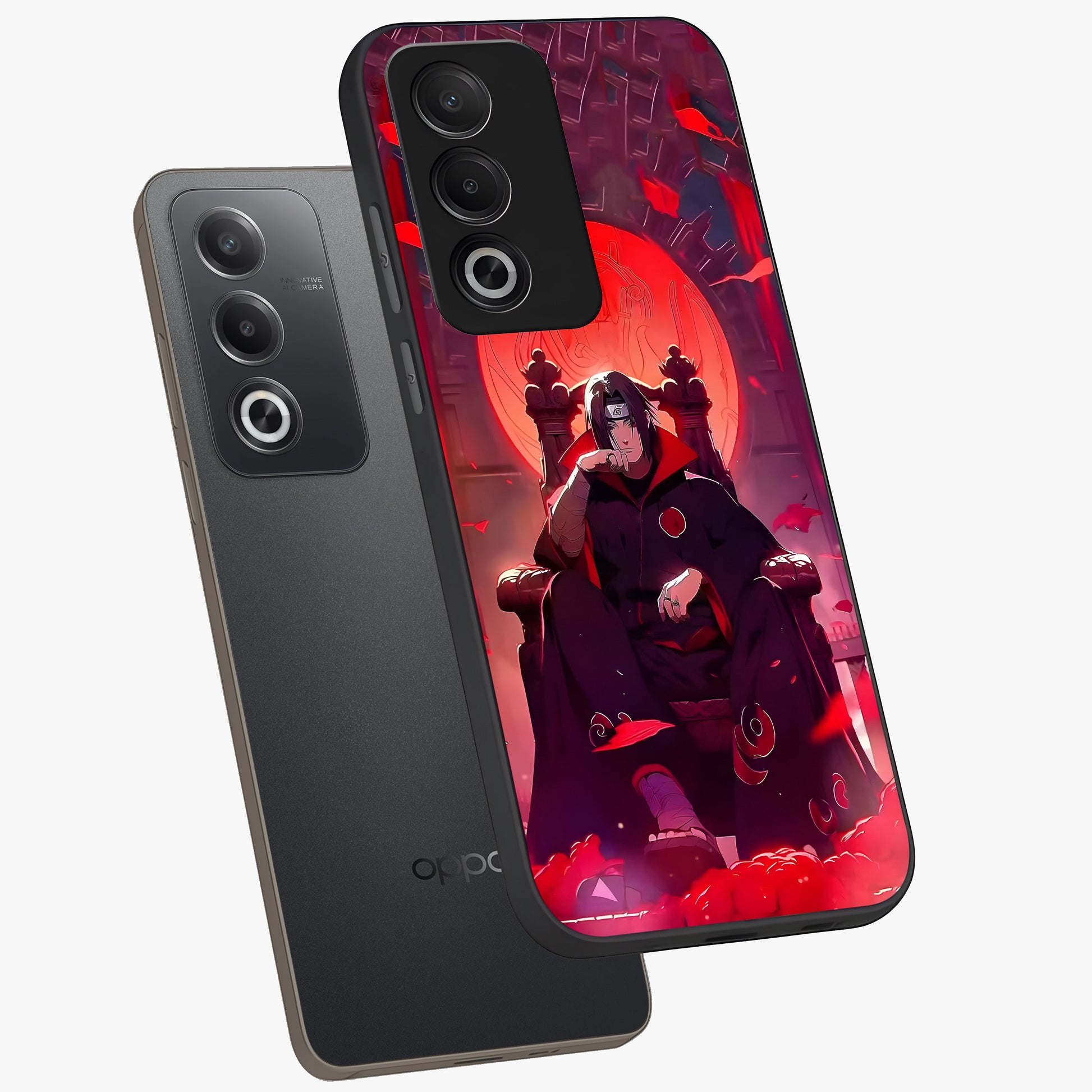 Blood Moon Sovereign Glass Case displayed in angled mockup highlighting dark celestial moon design and dramatic theme.