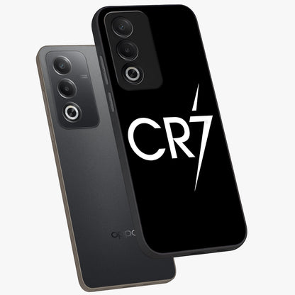 Cr7 Elite Strike Glass Case displayed in angled mockup highlighting powerful sports graphic with bold athletic theme.