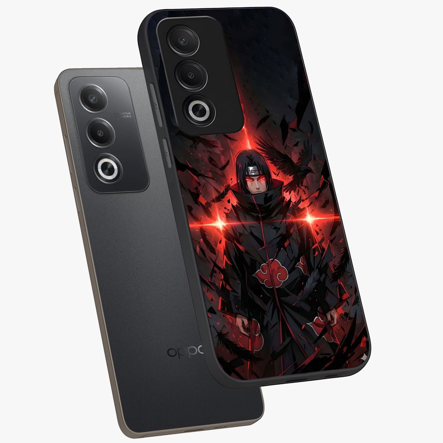 Focused Blade Discipline Glass Case displayed in angled mockup highlighting clean minimal text artwork with modern aesthetic style.