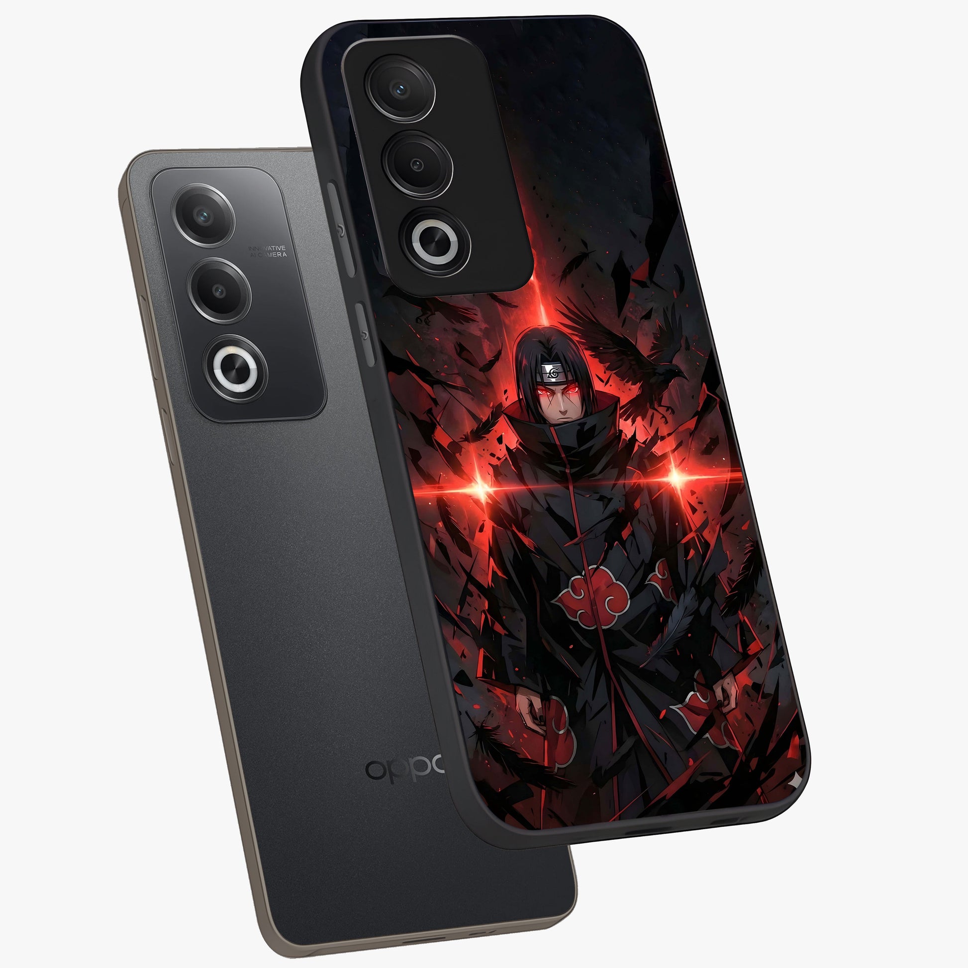 Focused Blade Discipline Glass Case displayed in angled mockup highlighting clean minimal text artwork with modern aesthetic style.