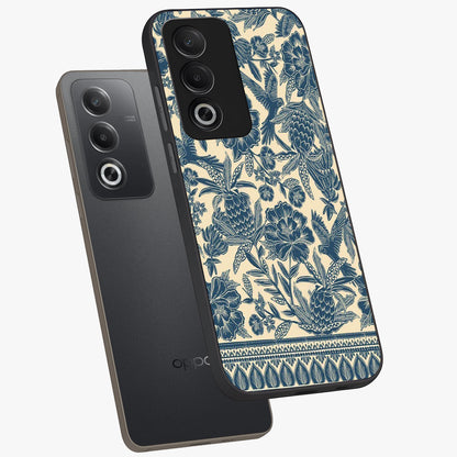 Heirloom Wild Bloom Glass Case displayed in angled mockup highlighting botanical bloom design with classic aesthetic style.