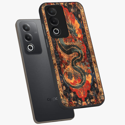 Inferno Dragon Soul Glass Case displayed in angled mockup highlighting powerful dragon illustration with inferno aesthetic.