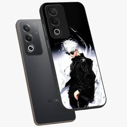 Limitless Shadow King Glass Case displayed in angled mockup highlighting dramatic dark hero design with intense aesthetic.