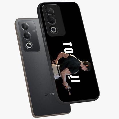 Midnight Blade Resolve Glass Case displayed in angled mockup highlighting powerful blade illustration with dramatic dark aesthetic.