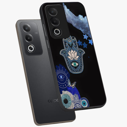 Mystic Hand Aura Glass Case displayed in angled mockup highlighting magical aura design with spiritual aesthetic style.