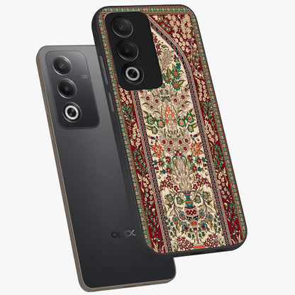 Persian Inspired Glass Case displayed in angled mockup highlighting intricate traditional design with elegant cultural aesthetic.