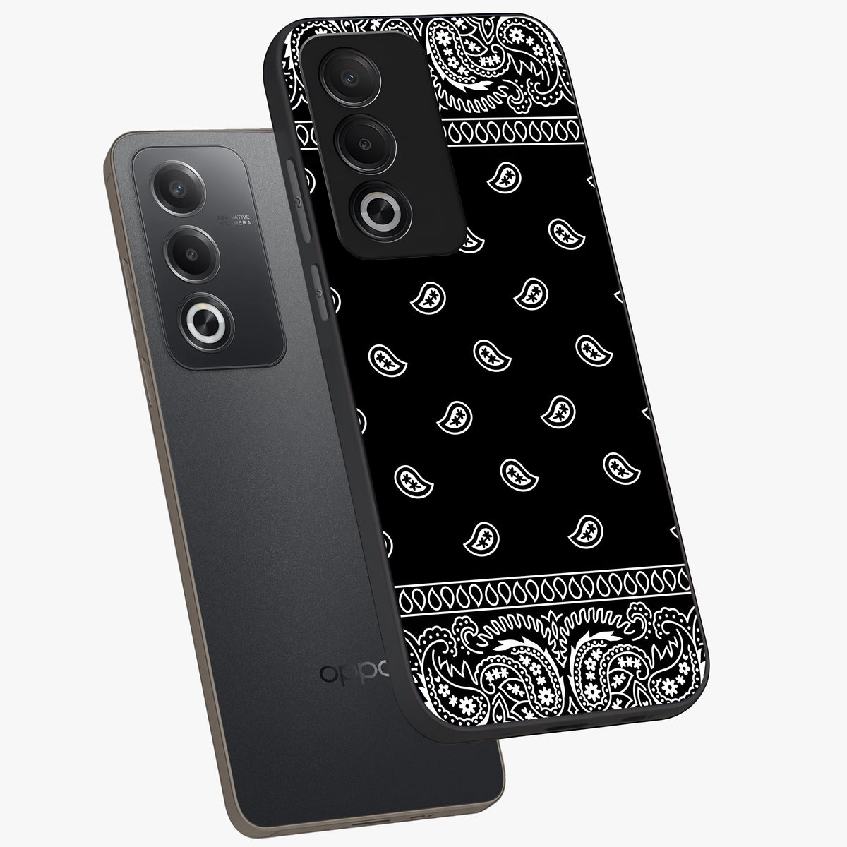 Retro Rebel Threads Glass Case displayed in angled mockup highlighting retro inspired graphic design with rebellious aesthetic.