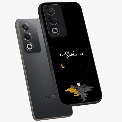 Silent Night Row Glass Case displayed in angled mockup highlighting peaceful evening design with dreamy night aesthetic.