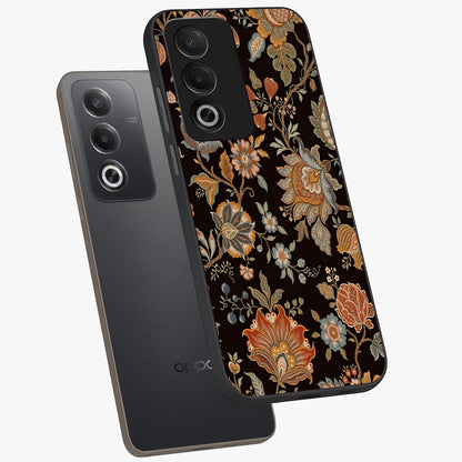 Vintage Floral Dream Glass Case displayed in angled mockup highlighting elegant vintage flower design with soft aesthetic style.