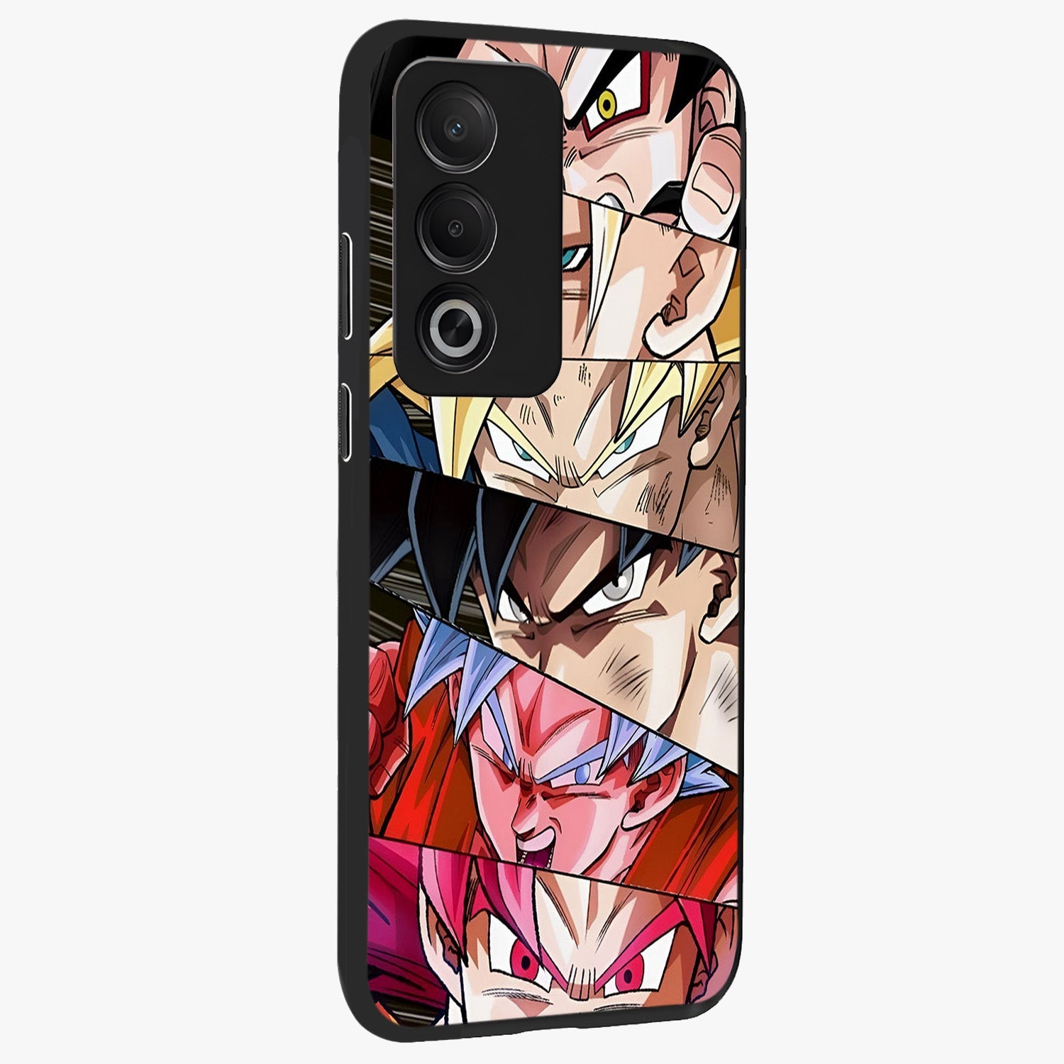 Anime Character Glass Case upright view showcasing expressive anime artwork with bold graphic style.