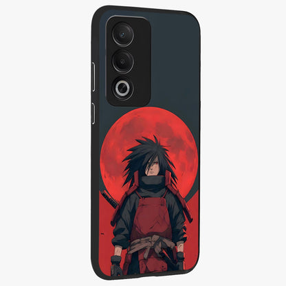 Crimson Moon Warlord Glass Case upright view showcasing powerful warlord artwork with dark celestial theme.
