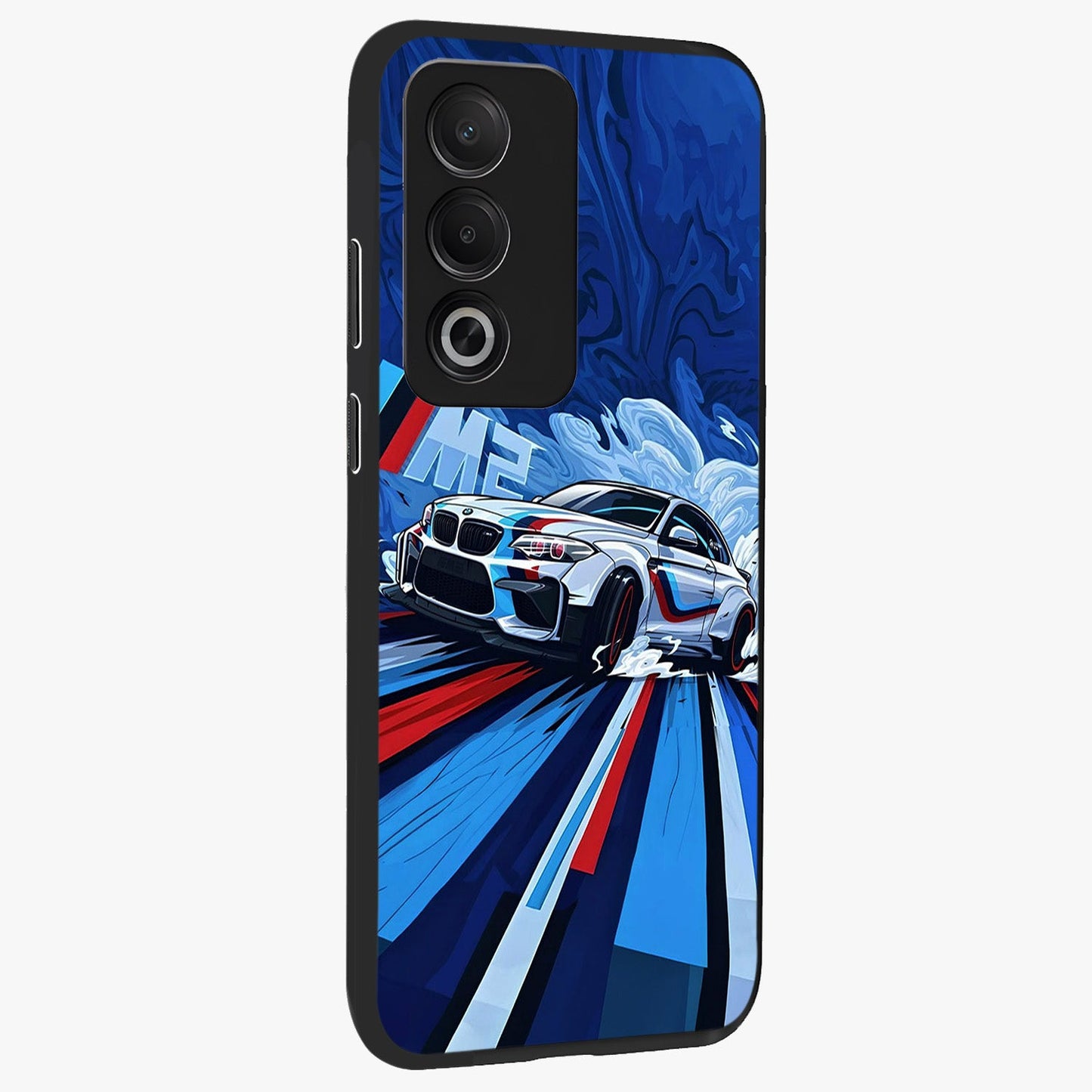 Drift Power Rush Glass Case upright view showcasing high speed racing artwork with bold automotive theme.
