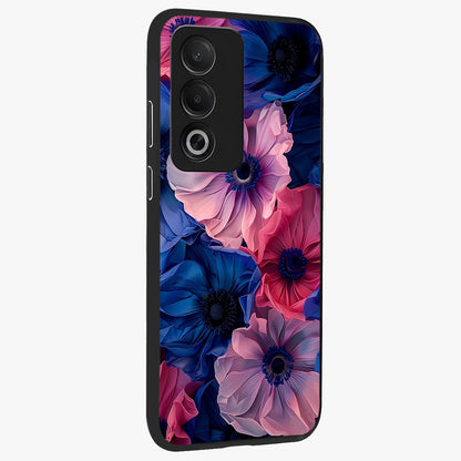 Flower Paper Art Pattern Glass Case upright view showcasing decorative paper floral artwork with creative craft style.