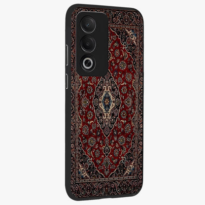 Heritage Carpet Royale Glass Case upright view showcasing detailed ornamental artwork with luxurious traditional theme.