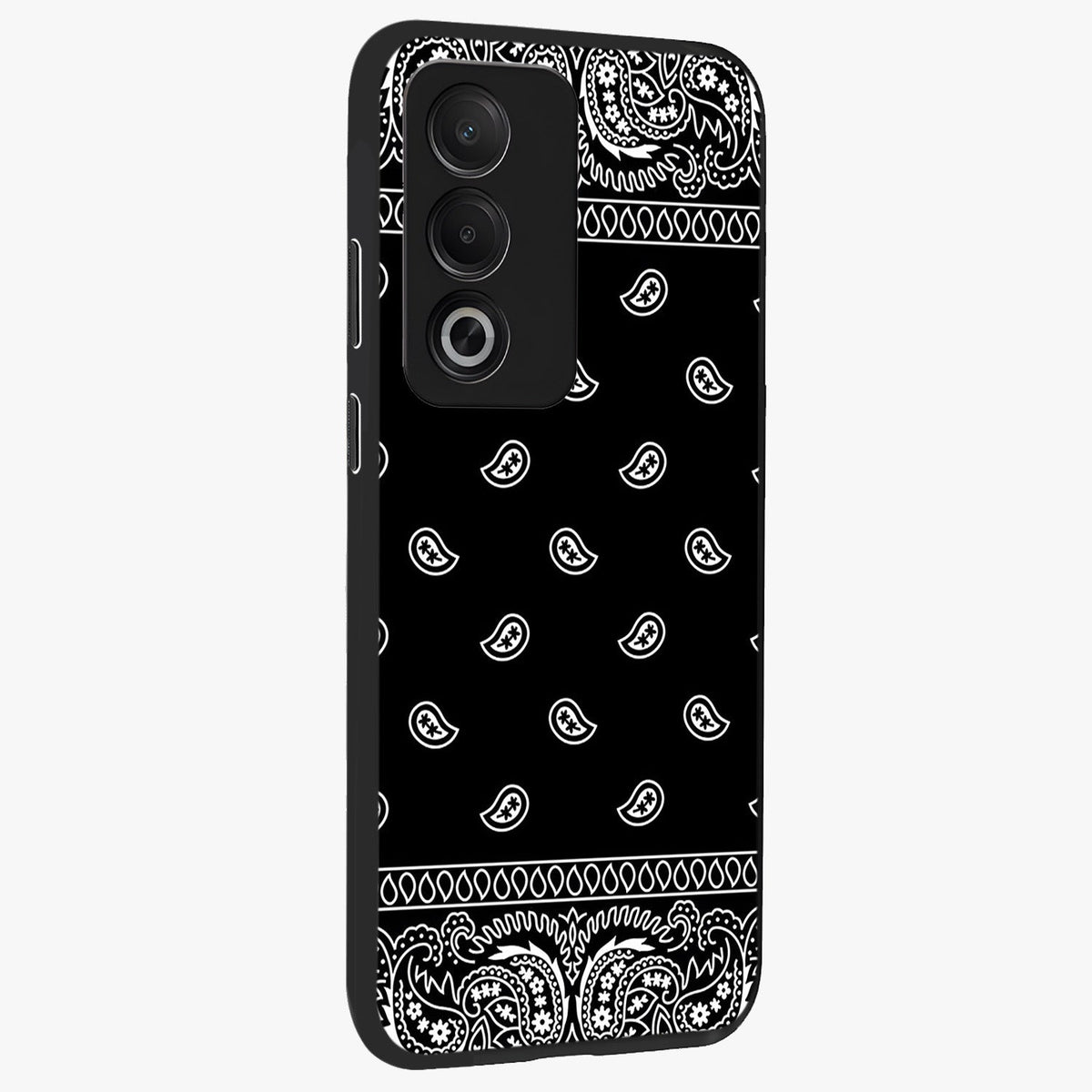 Retro Rebel Threads Glass Case upright view showcasing stylish vintage artwork with bold retro theme.