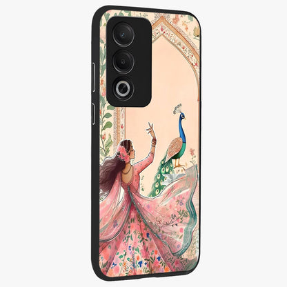 Royal Grace Muse Glass Case upright view showcasing stylish artistic artwork with sophisticated royal theme.