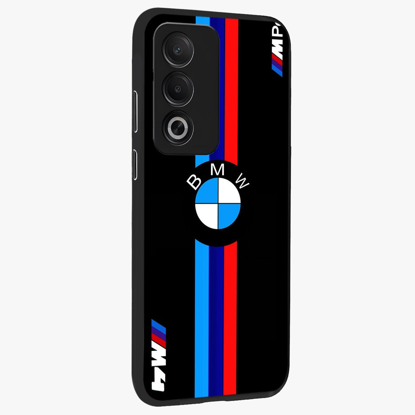Turbo BMW Beast Glass Case upright view showcasing powerful car artwork with modern motorsport theme.