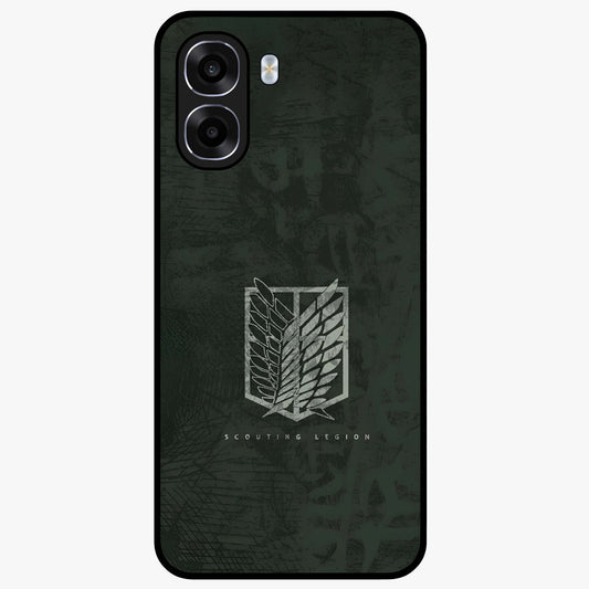 Wings Of Freedom Glass Case showing flat back view with symbolic wings artwork and glossy glass finish.