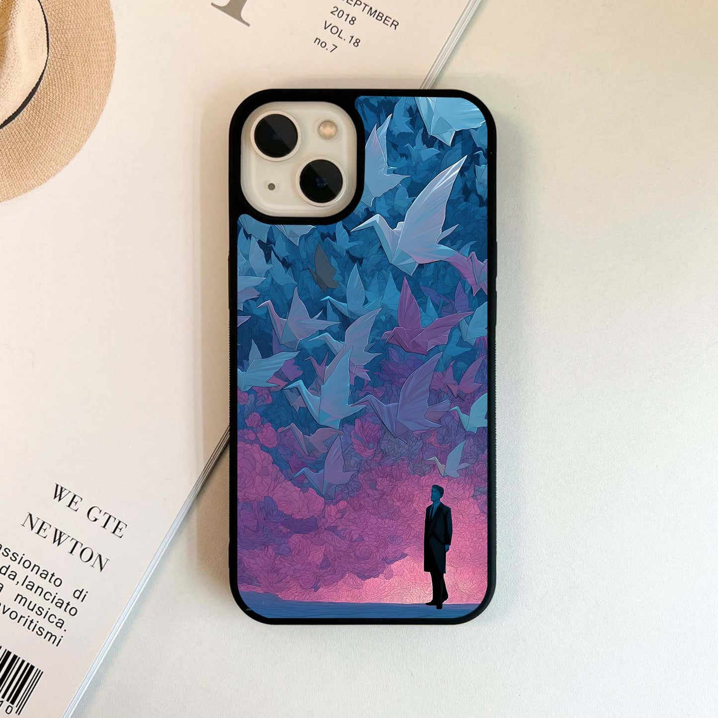 Origami Birds Glass Case