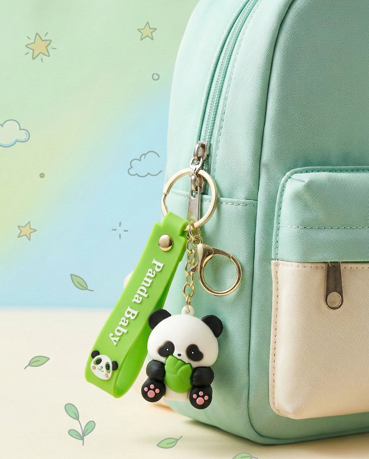 Panda Pop Loop Keychain