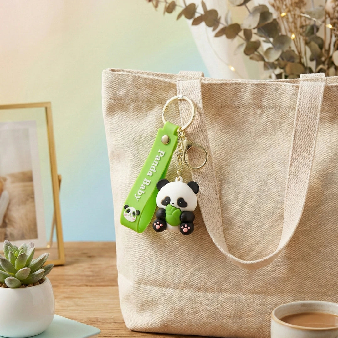 Panda Pop Loop Keychain