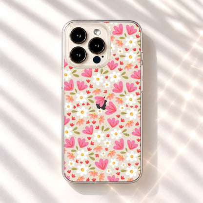 Pastel Floral Garden Clear Silicon Cover