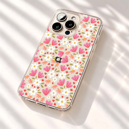 Pastel Floral Garden Clear Silicon Cover