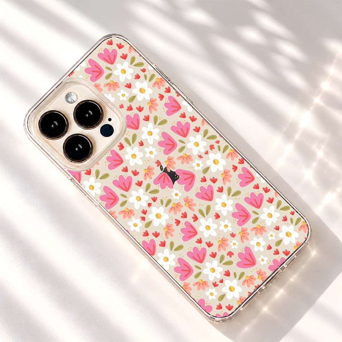 Pastel Floral Garden Clear Silicon Cover