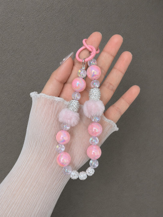 Pink Bloom Phone Charm