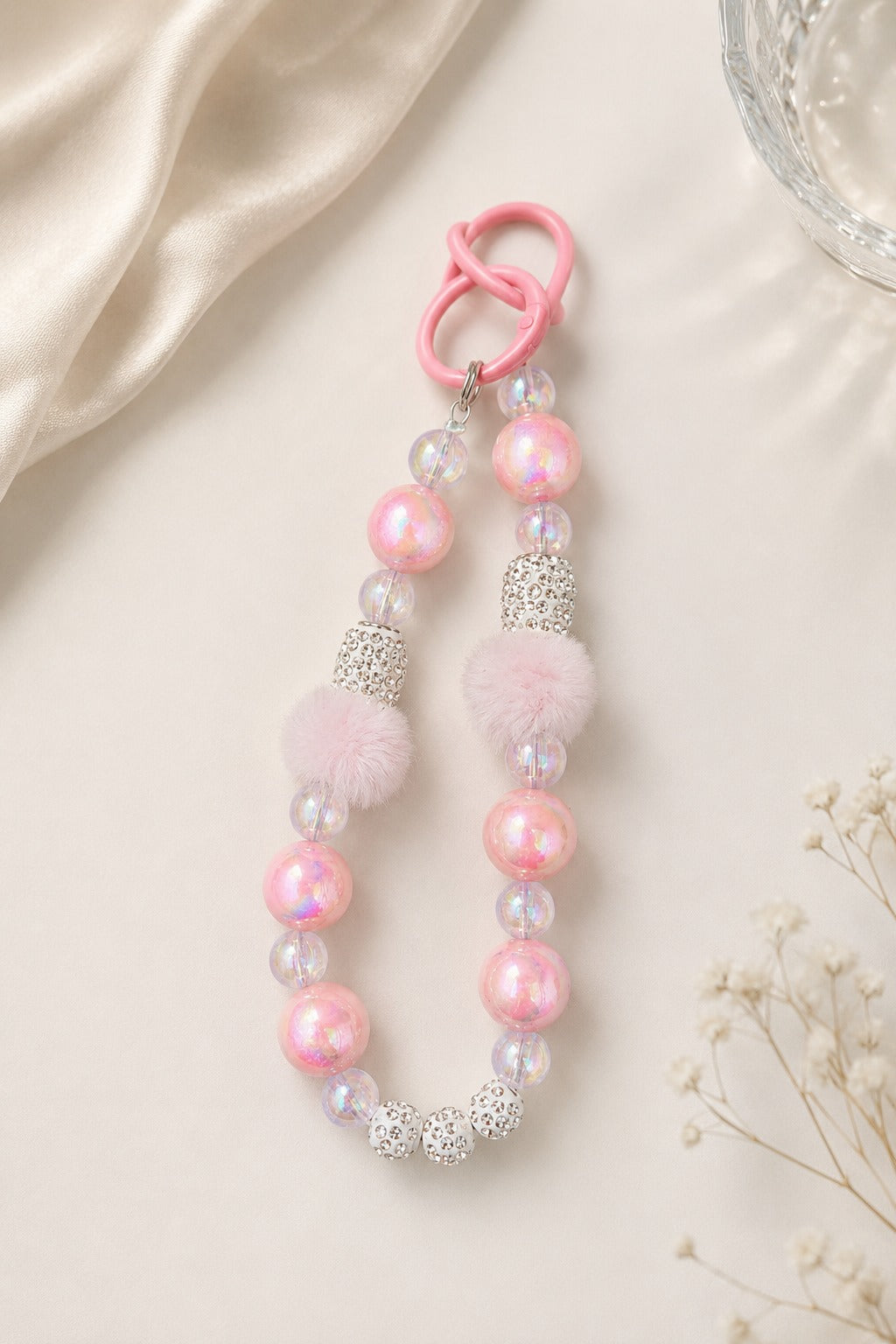 Pink Bloom Phone Charm