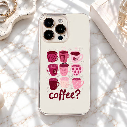 Pink Coffee Mugs Clear Silicon Cover