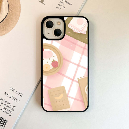 Pink Picnic Day Glass Case