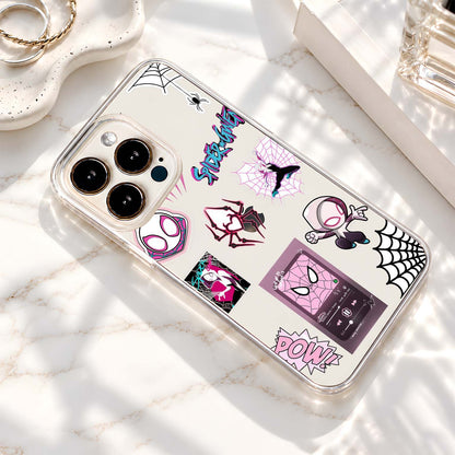 Pink Spider Gwen Clear Silicon Cover