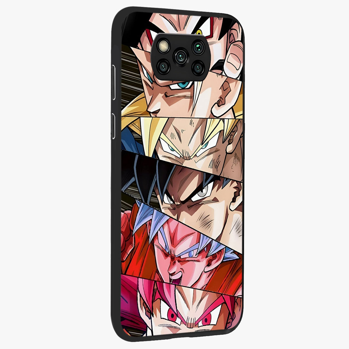 Anime Character Glass Case upright view showcasing expressive anime artwork with bold graphic style.