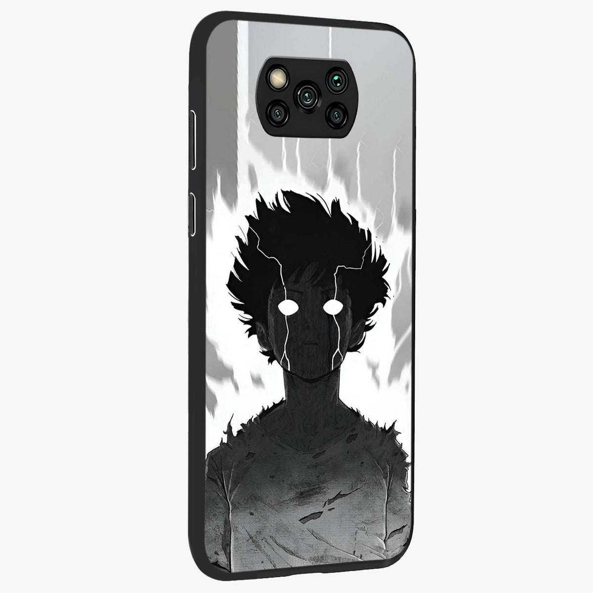 Awakened Inner Rage Glass Case upright view showcasing dramatic artwork with strong expressive aesthetic.