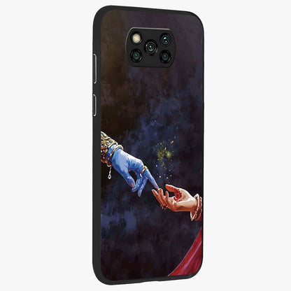 Divine Touch Eternal Glass Case upright view showcasing peaceful spiritual artwork with eternal divine theme.