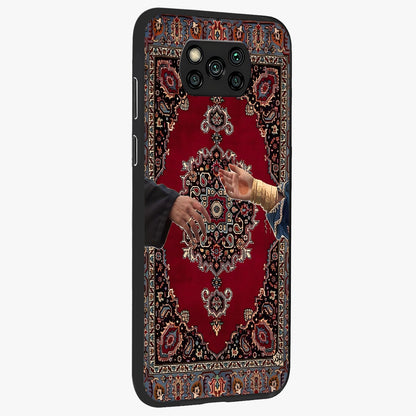 Royal Touch Reach Glass Case upright view showcasing stylish royal inspired artwork with graceful theme.