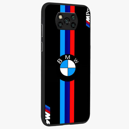 Turbo BMW Beast Glass Case upright view showcasing powerful car artwork with modern motorsport theme.