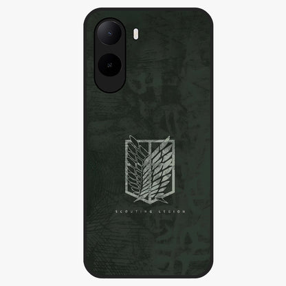 Wings Of Freedom Glass Case showing flat back view with symbolic wings artwork and glossy glass finish.