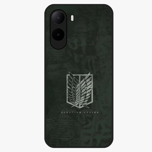 Wings Of Freedom Glass Case showing flat back view with symbolic wings artwork and glossy glass finish.