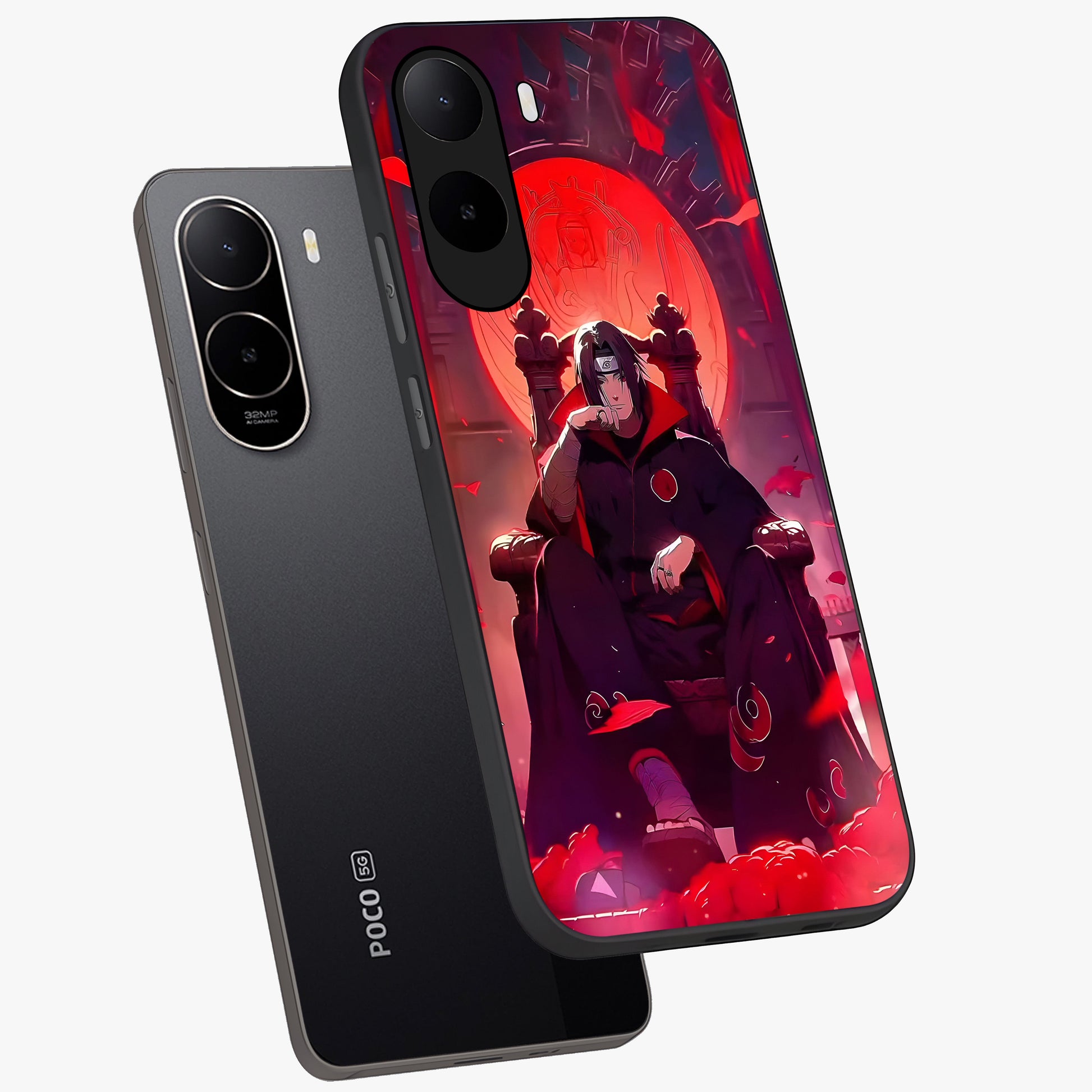 Blood Moon Sovereign Glass Case displayed in angled mockup highlighting dark celestial moon design and dramatic theme.