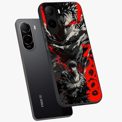 Demon Sword Resolve Glass Case displayed in angled mockup highlighting powerful demon sword illustration with dark fantasy aesthetic.