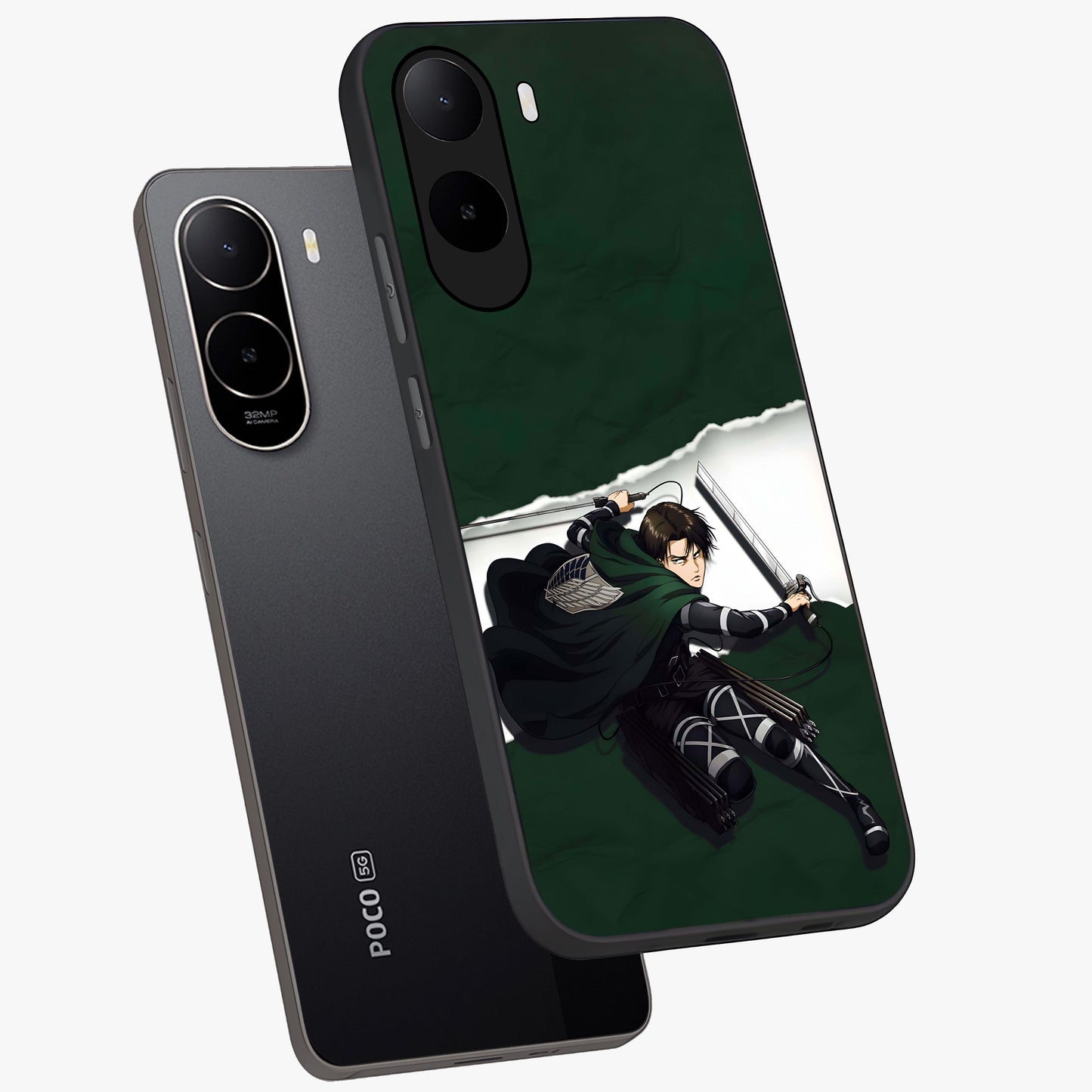 Emerald War Vanguard Glass Case displayed in angled mockup highlighting intense battle inspired design with emerald tone aesthetic.