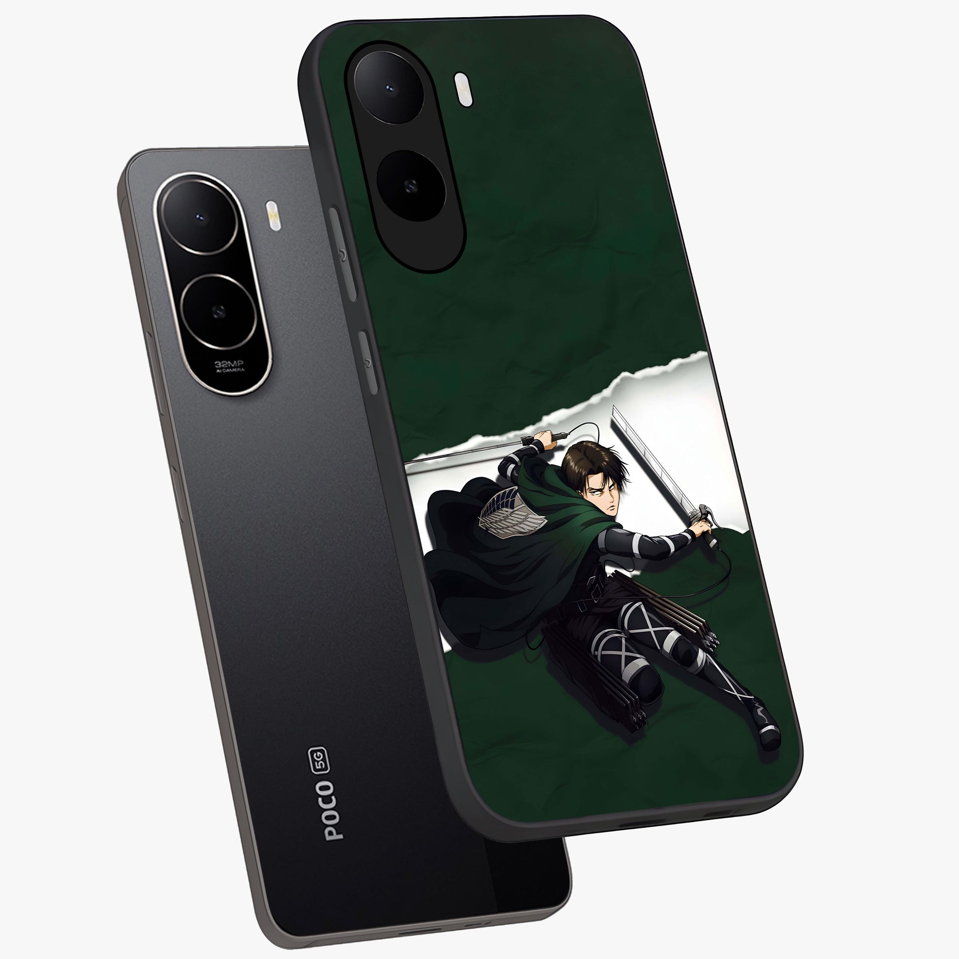 Emerald War Vanguard Glass Case displayed in angled mockup highlighting intense battle inspired design with emerald tone aesthetic.