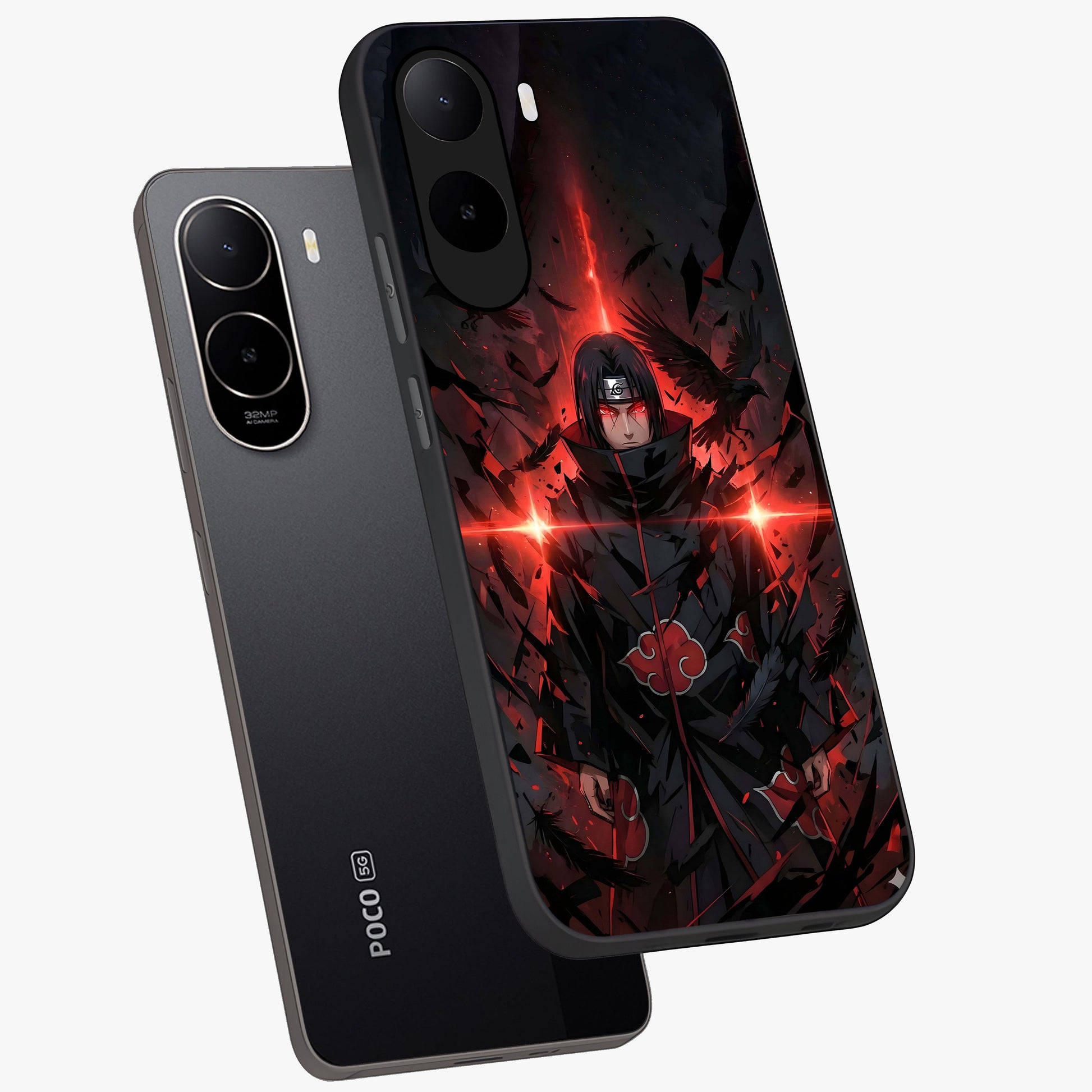 Focused Blade Discipline Glass Case displayed in angled mockup highlighting clean minimal text artwork with modern aesthetic style.