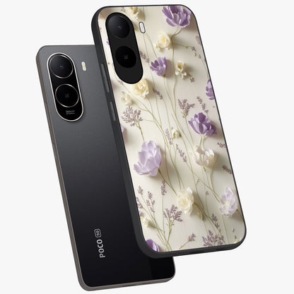 Lilac Breeze Harmony Glass Case displayed in angled mockup highlighting calm lilac breeze design with soothing aesthetic style.