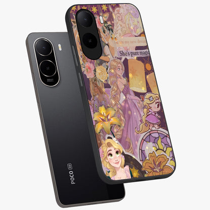 Magical Tangled Dream Glass Case displayed in angled mockup highlighting whimsical fantasy design with magical aesthetic.