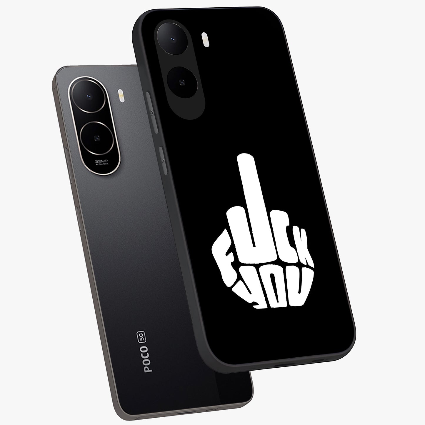 Rebel Mode On Glass Case displayed in angled mockup highlighting edgy text design with modern street aesthetic.