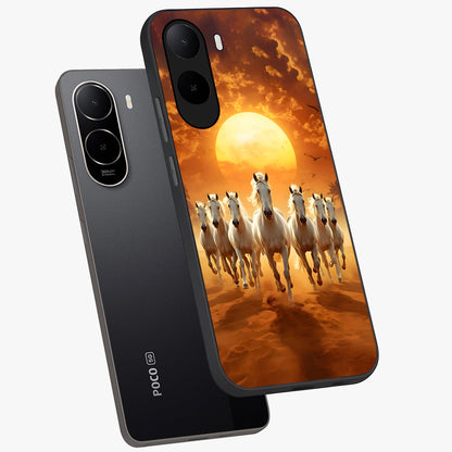 Wild Sunset Majesty Glass Case displayed in angled mockup highlighting vibrant sunset sky design with scenic aesthetic.